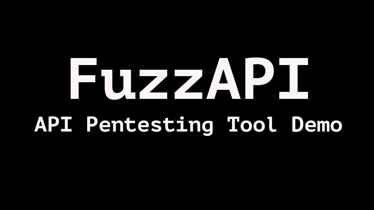 Fuzzapi: API Pentesting Tool - YouTube
