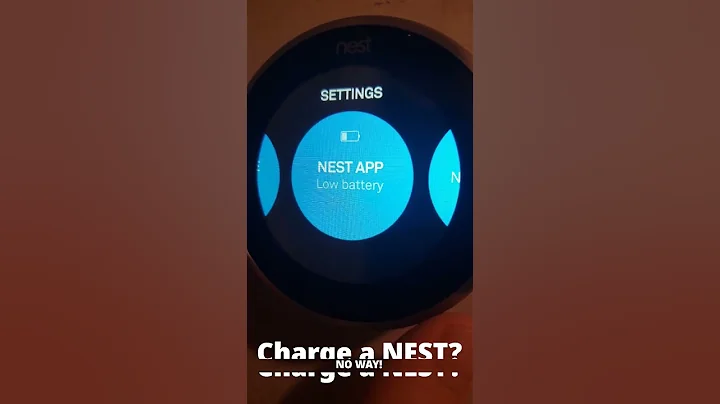 How to charge your Nest thermostat #shorts #hometips