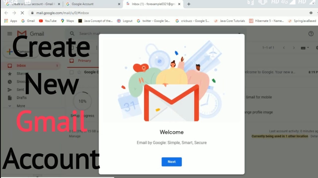 How To Create A New Gmail Account - Reverasite