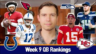 Week 9 QB Rankings | 2025 Fantasy Football