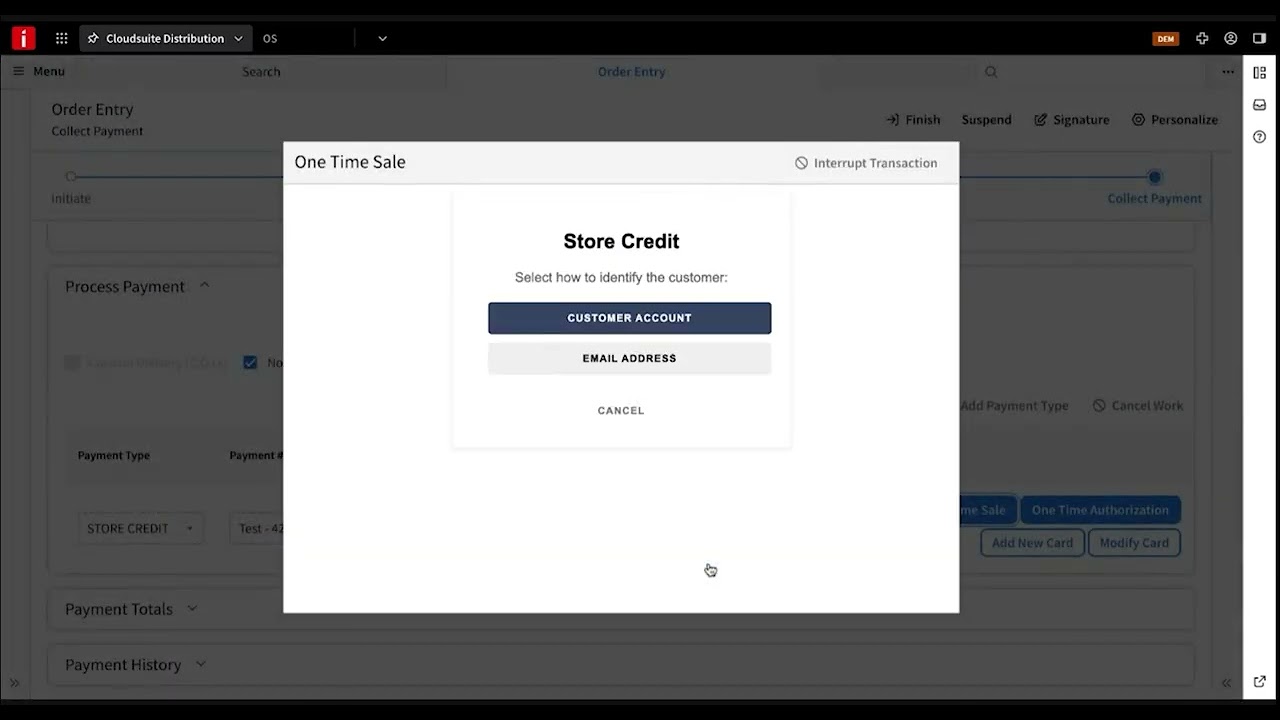 Store Credits in CSD & Kodaris: Use a Store Credit in CSD