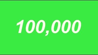 100.000 Green Screen Counter  [White]