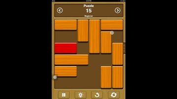 Unblock me free solutions beginner level 15 ( android and ios app solutions all levels )