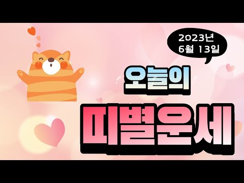 띠별운세 6월 13일 화요일 오늘운세 내일운세 건강운 금전운 재물운 연애운 직업운 학업운