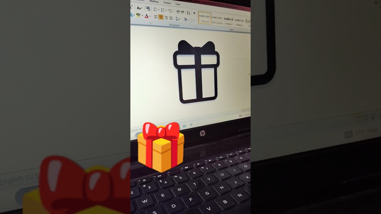 Gift Symbol in MS word || Microsoft Word Symbol 
