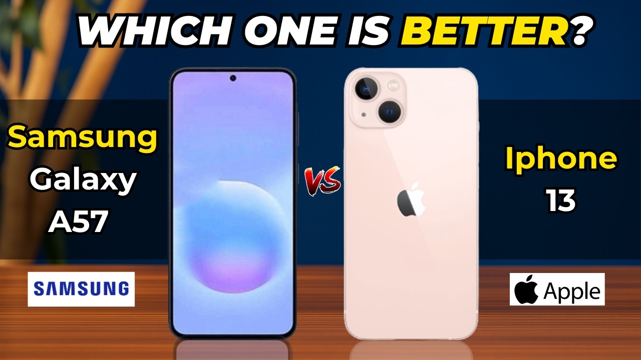 iPhone アイフォン13 スマホ　ギャラクシー　シャープ　Google Samsung Galaxy A57 vs Iphone 13 - YouTube