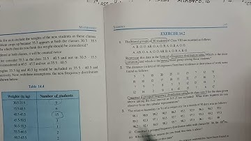 #4 Class -9th Maths Chapter-14 (Statistics) Exercise- 14.2 (Eg -4)Q -1 and 2