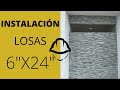 COMO INSTALAR LOSAS (PIEDRA) EN PARED