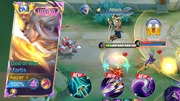 MARTIS PERFECT & MANIAC IN RANK!! | BEST BUILD & EMBLEM 2025 MLBB GAMEPLAY