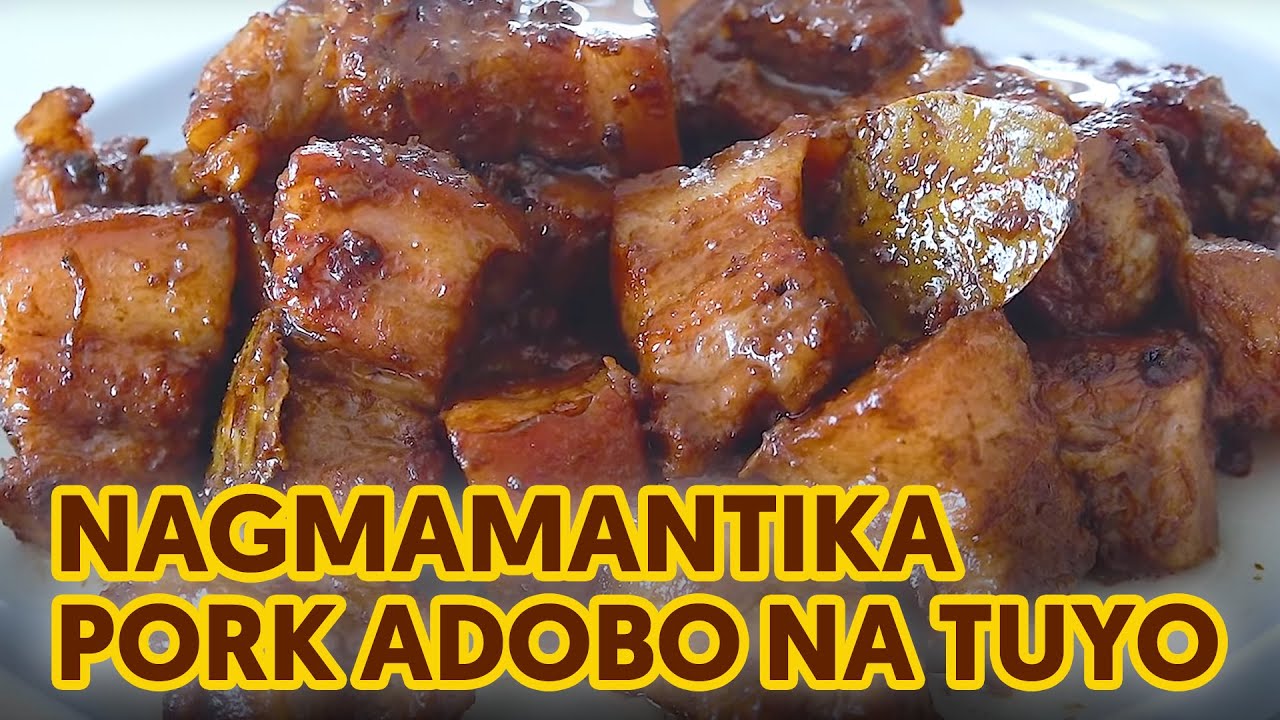 Nagmamantikang Pork Adobo na Tuyo - Perfect Adobo Recipe | Panlasang Pinoy