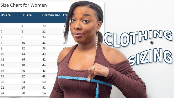 Womens Pants Size Chart 