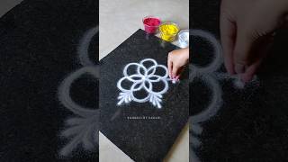 Very Easy Rangoli Design 🌸 #shorts #rangoli #easyrangoli #youtube #viral #dailyrangoli