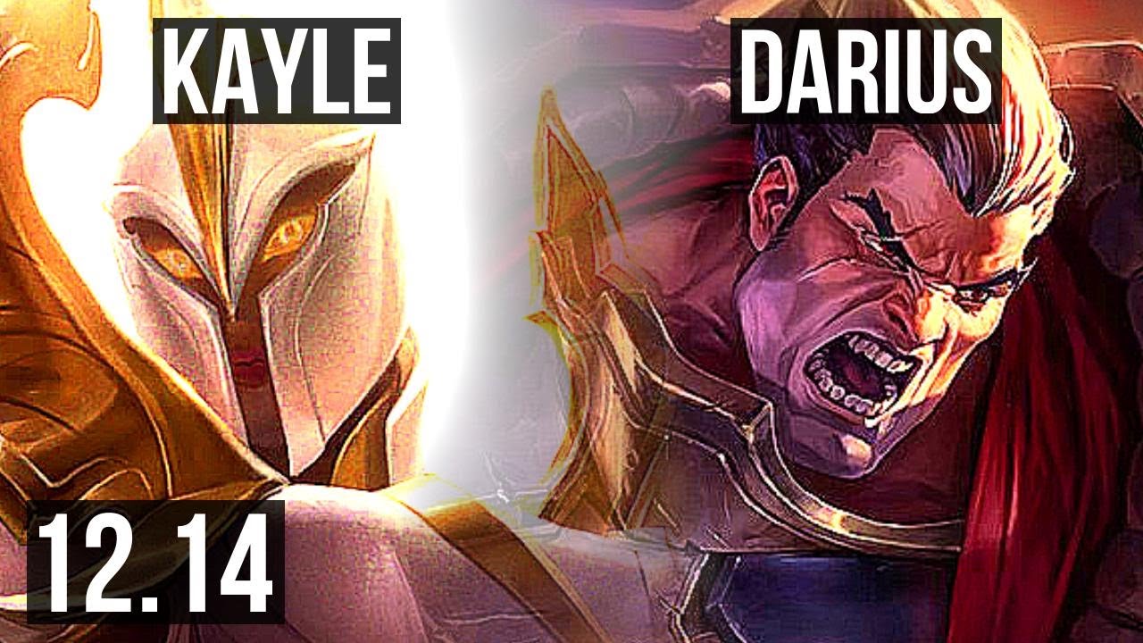 KAYLE vs DARIUS (TOP) | 1.7M mastery, 10/4/13, 300+ games, Dominating | NA Master | 12.14