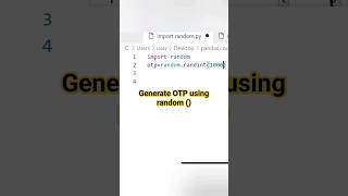 random module | random () | how to generate otp using random function |@Macsoftt