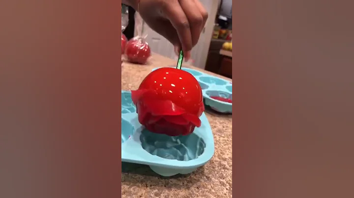 Rose Candy Apples In Time For Valentines Day! | Sweet World | #Shorts