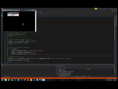 Python GUI: 4  Adding A Button