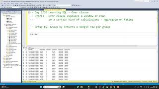 Day 2 / 30 Sql Learning- Over Clause