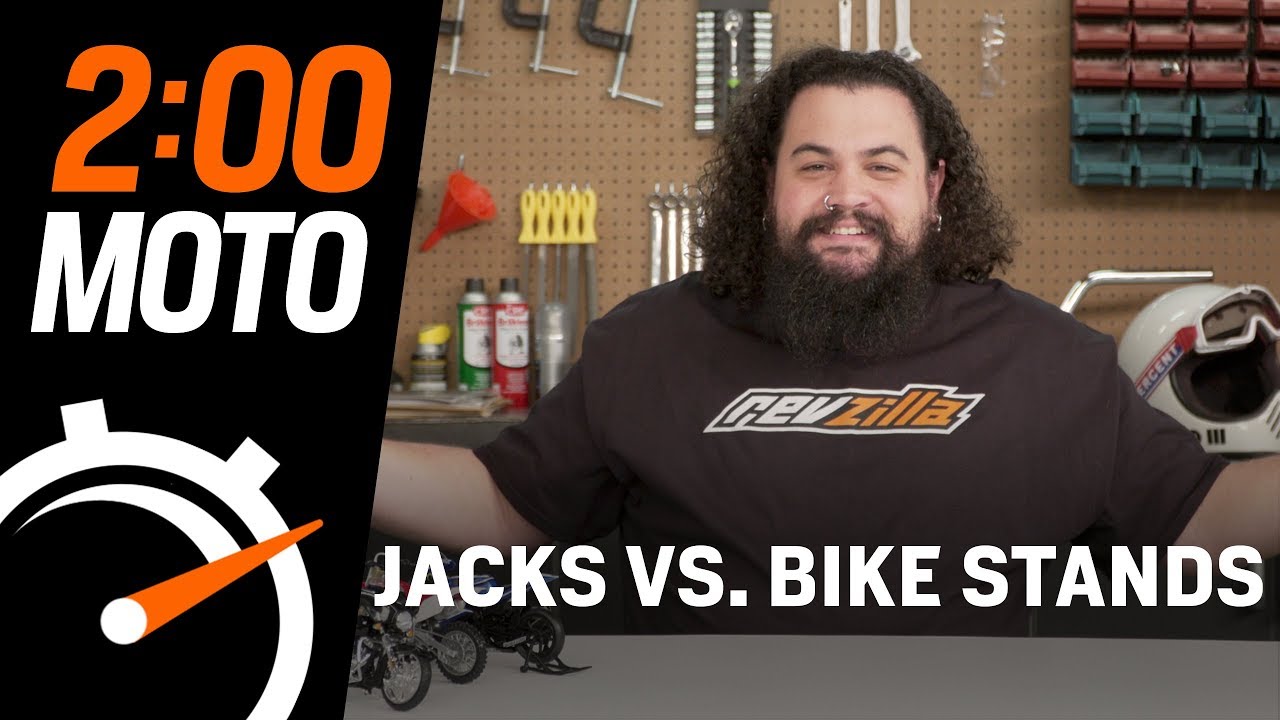 2 Minute Moto Jacks vs Bike Stands YouTube