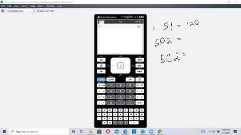 How to find Factorial, Permutations and Combinations using TI-Nspire Calculator section 4.4