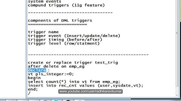 PLSQL: Triggers part-2 (statement level)