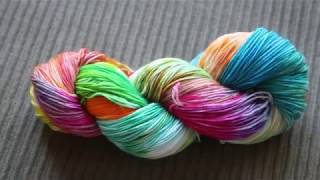 Space Dying Yarn with Leftover Easter Egg Dye Tablets