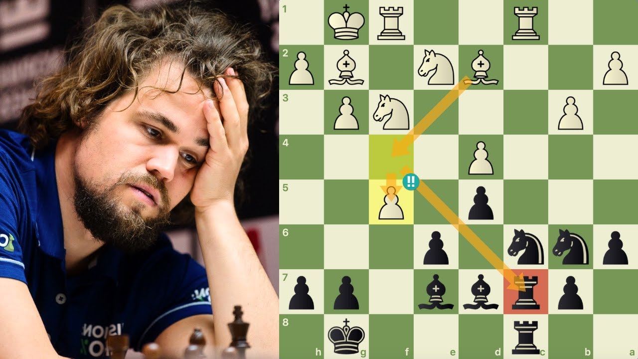 Carlsen perde a dama, mas vence o primeiro set 