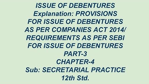 12th Std. Chapter-4 Secretarial Practice Part-3 Explanation New Syllabus