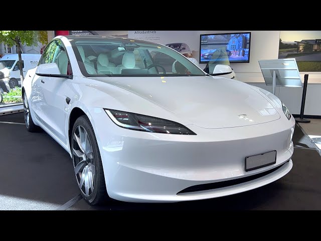2024 Tesla Model 3 Highland Pearl White 