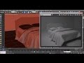 Tutorial 3ds max bed & bed cover 3d modelling
