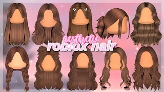 MY FAVORITE BROWN ROBLOX HAIR! *links and codes*
