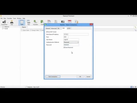 vagrant mysql connection   ssh   gui with navicat premium 720p