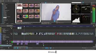 Timeline Break Down Video Fashion Hijab - Vegas Pro