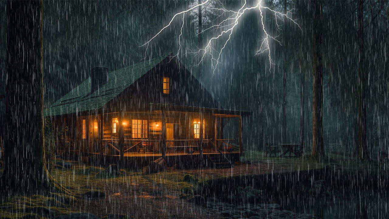 El sonido de la lluvia y los truenos en el techo - 10 Horas Relájate ...