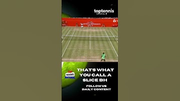 What A Slice Backhand by Djokovic! #tennis #tennisplayer #greatness #slice #djokovic #nadal