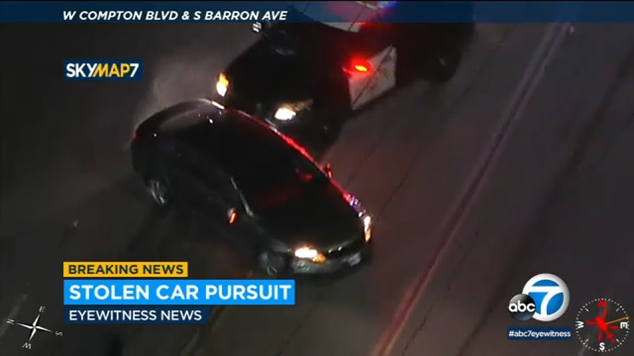 Chase Driver Crashes Through Fences As PIT Maneuvers End Wild LA Chase Driver Crashes Through Fences As PIT Maneuvers End Wild LA