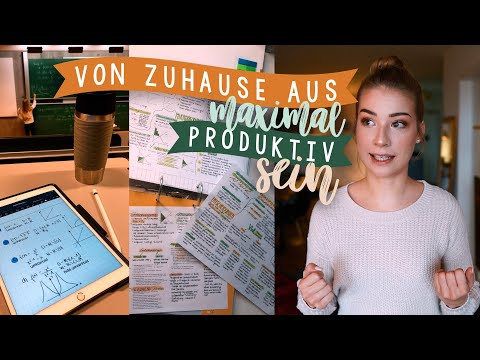 Video: Wie Sie Zu Hause Produktiv Sein Können