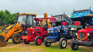 Tractor Stuck Loaded Mud in Trolley | Mahindra 475 | Eicher Models | Sonalika Specs | Kubota Specs