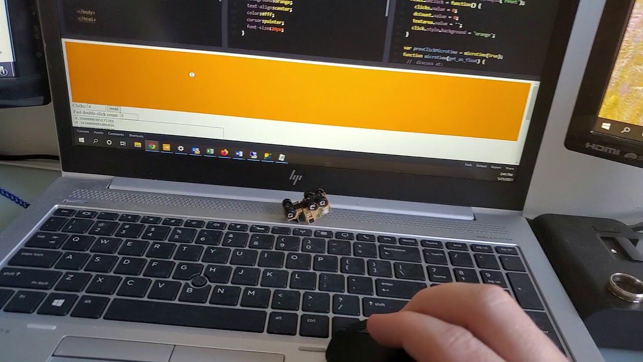 double click test code pen - YouTube
