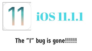 The “I” auto-correct bug is gone! (iOS 11.1.1)