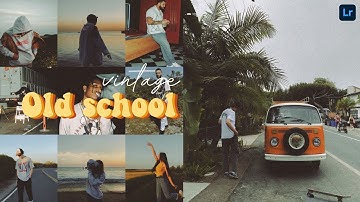 Vintage Old School Lightroom Presets | 90s Vintage Edit | Old School Preset | Vintage Preset