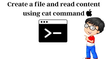Create a file and read content using cat command in Terminal | macOS Terminal Tutorial