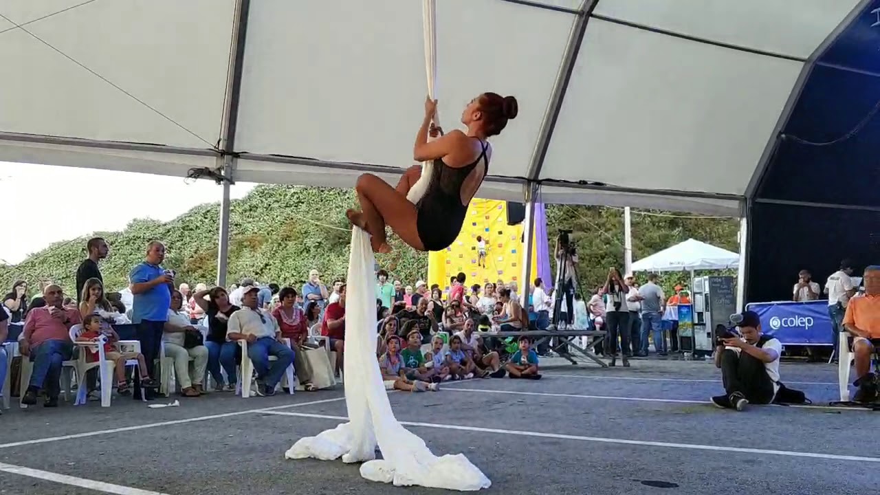 Aerial silks performance YouTube