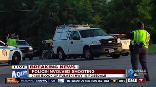 Baltimore County Police investigate officer-involved shooting in Rosedale