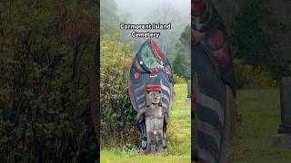 Cormorant Island Cemetery | Totem Poles in the Mist