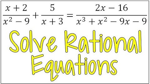 Eliminating the Denominators to Solve a Rational Equation & Check for Extraneous Solutions