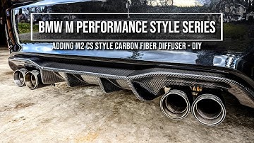 M Performance CF series - CT Carbon diffuser - Adding the CS rear style diffuser for your BMW M2!