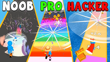 NOOB vs PRO vs HACKER in STRIMMER MASTER 🚁 Could Fly the Knives!