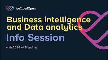 Introduction to Business intelligence and Data analytics | WecloudData Academy