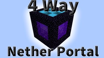 How to build a 4 way toggle-able NETHER PORTAL in MINE CRAFT.