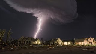 Horrific scene after a tornado goes through downtown Sulphur, Oklahoma.